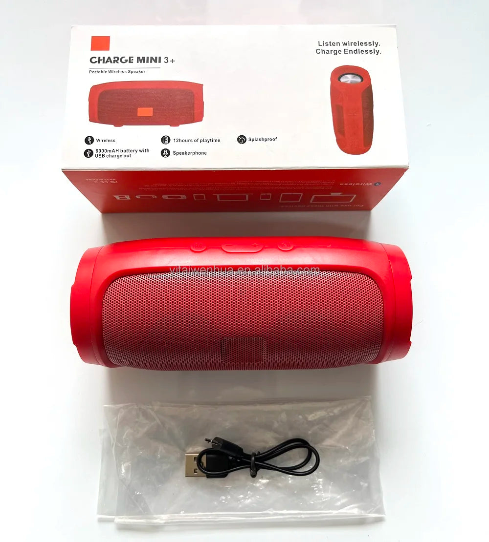 Portable True Wireless Stereo Surround Sound IPX-7 Waterproof Built-in Mic TF Radio Speaker for Computer Mobile Phone for