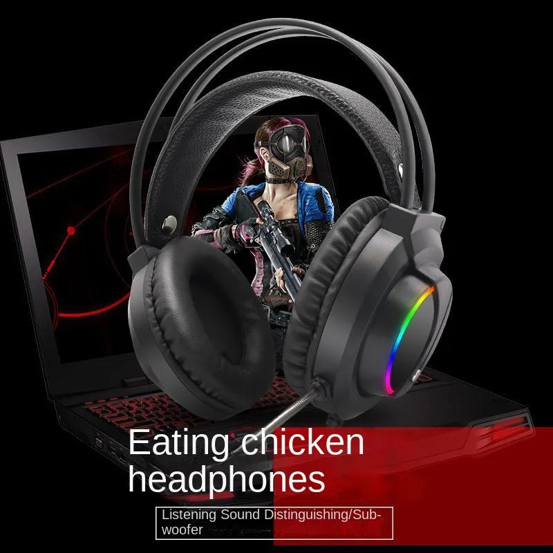K1 Gaming Over-ear Wired Headphones Subwoofer RGB Lighting Active Noise Cancellation (ANC) Bass Boost Surround Sound 2.2m