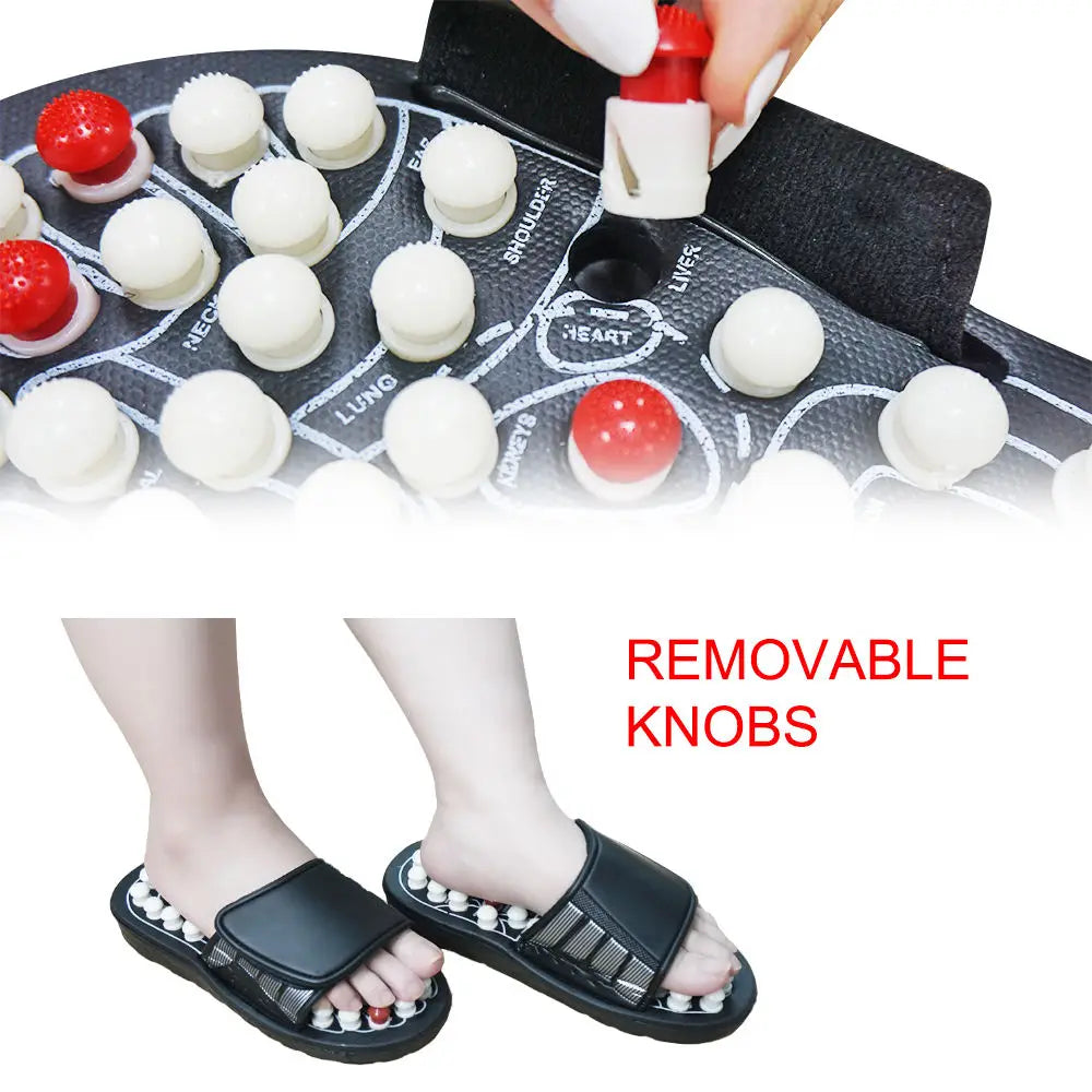 Foot Care Relaxation Massager Therapeutic Plantar Fasciitis Relief Slippers Sandals Shoes Unisex