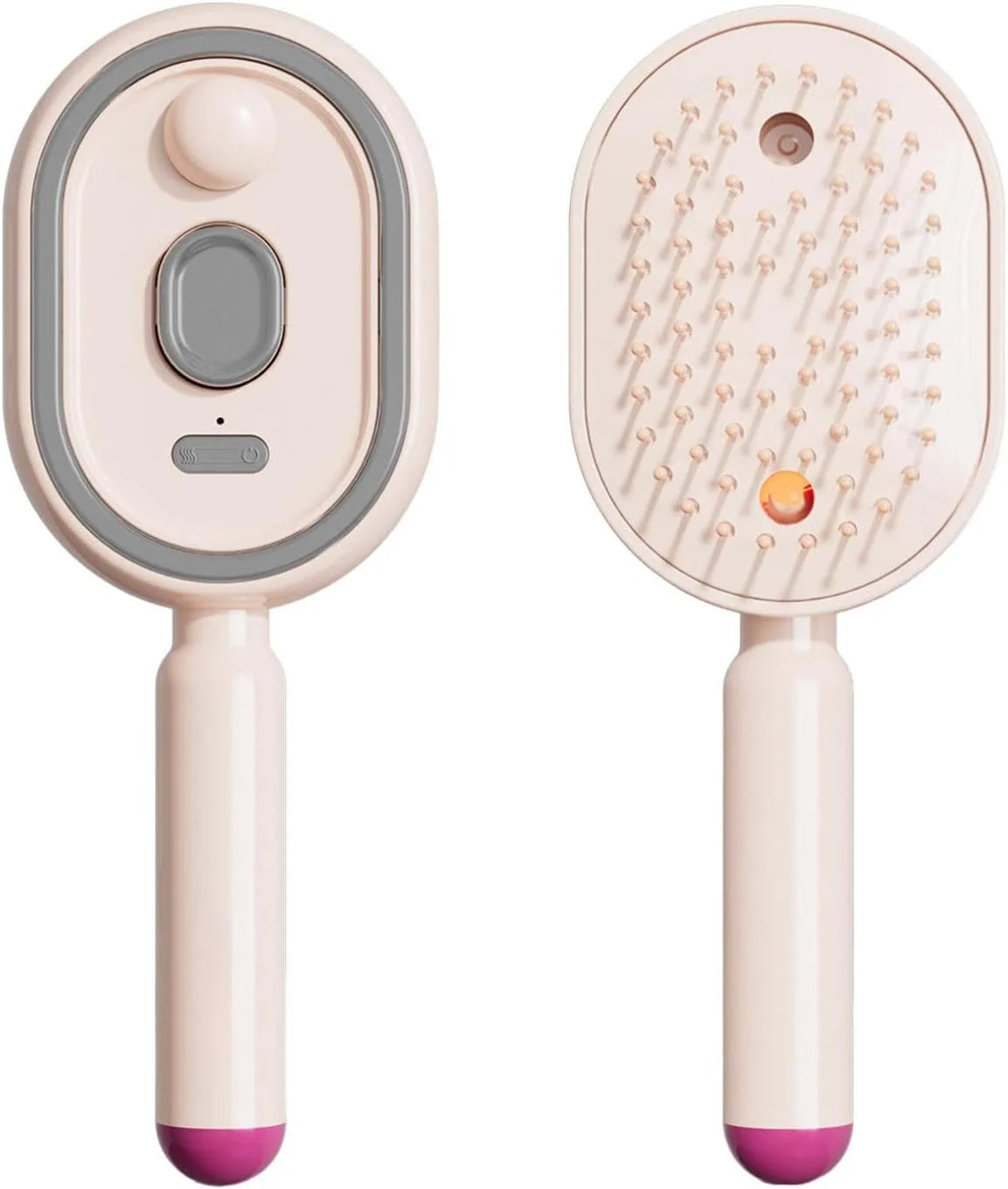 Anti Static Multifunctional Mist Brush Detangling Lightweight Steam Brush Ultrasonic Atomization Mini Self-Cleaning Hair Brush