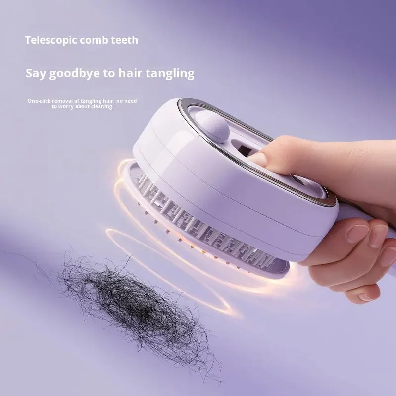 Type-C Smart Steam Hair 120min Charging Professional Spray Comb Anti Frizz Cordless Professional Self-Cleaning Hair Brush