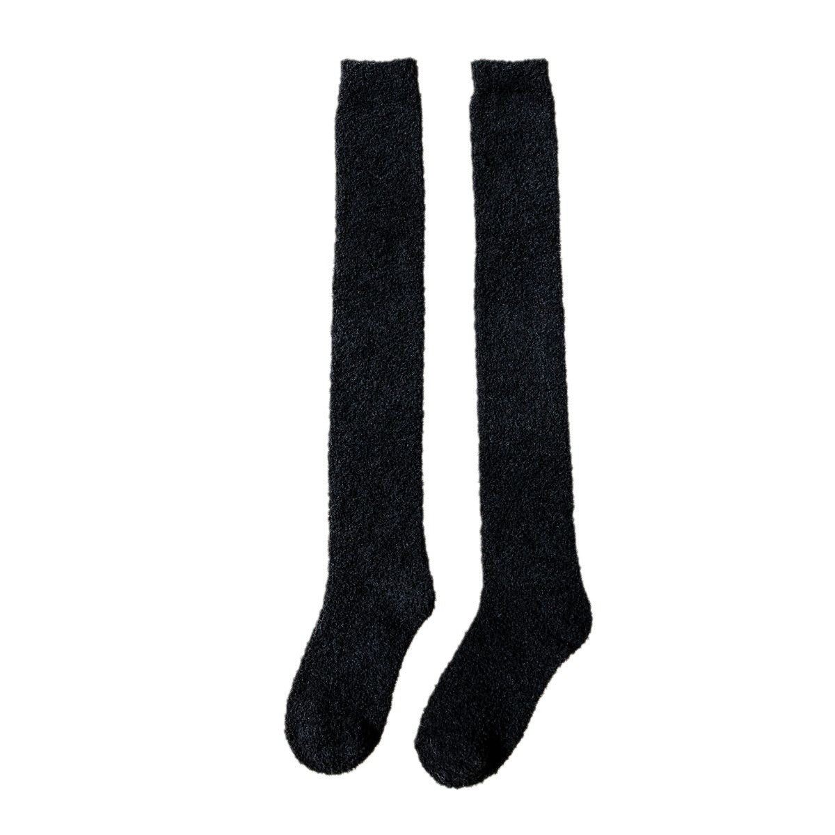 Women's Coral Fleece Over-The-Knee Socks, Autumn and Winter Floor Socks, Towel Socks, High Tube Maternity Socks, Essential for Keeping Warm in Winter