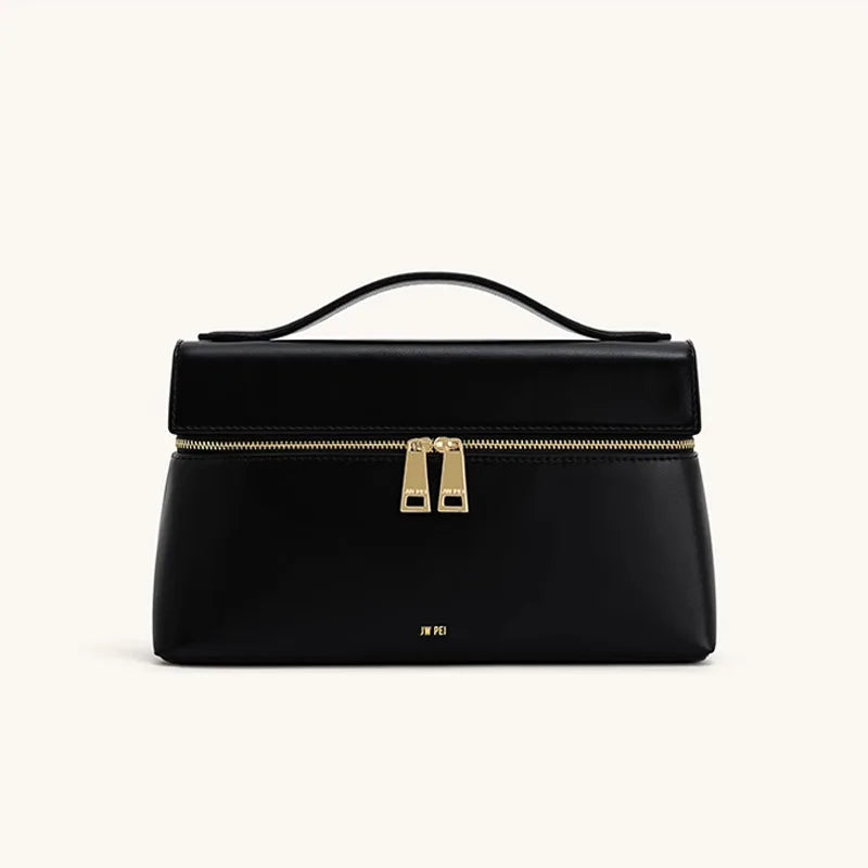 JW PEI Lunchbox Bag, Box Bag, Shoulder Bag, Crossbody Bag, Women's Handbag, Genuine Leather Bag, Storage, Mini