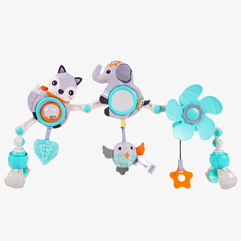 Children Activity Arch Toys Sensory Development Fine Motor Skills Toys Collapsible Hanging Mobile Toys Baby Car Seat Toys Gift