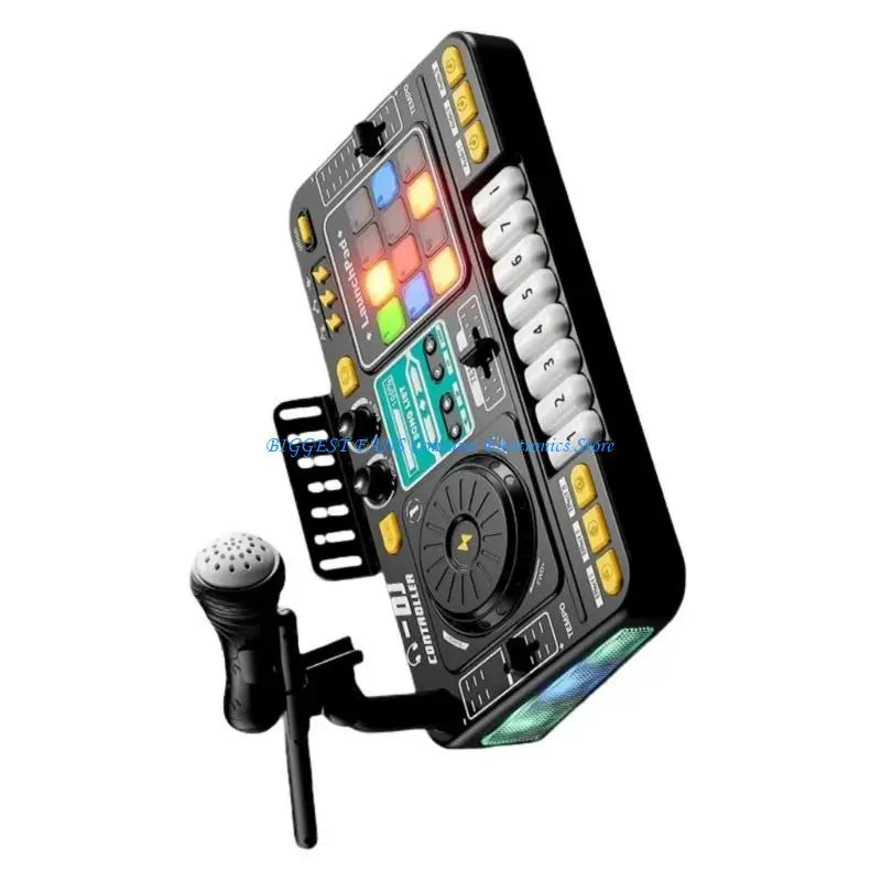 Childrens Educational DJ Mixing Station Interactives Soundboards Toy With Voice Recording And Beating Creation