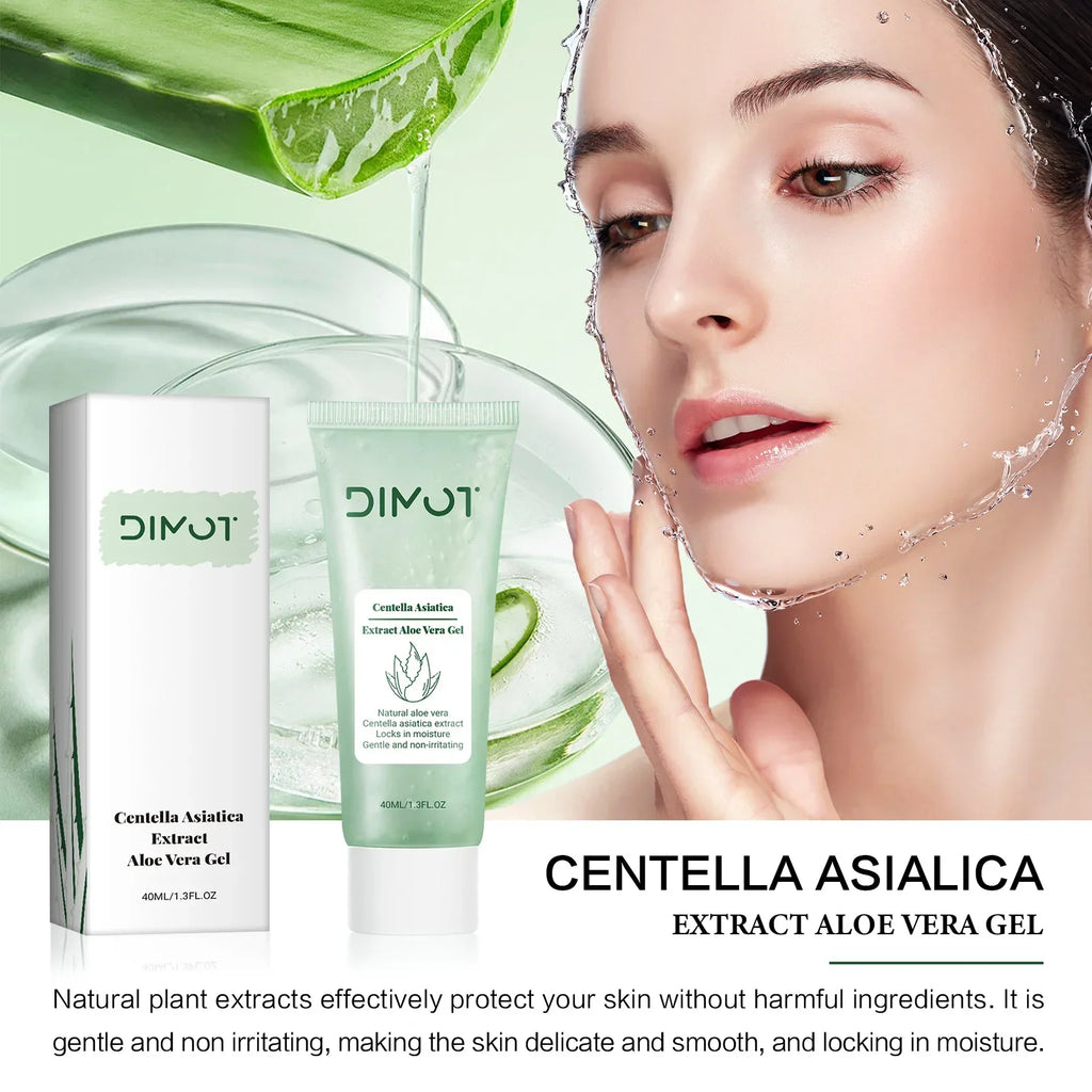 Centella Asiatica & Aloe Vera Gel 40ml Extract Aloe Vera Gel – Hydrate, Soothe