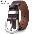 Men's Cowhide Pin Buckle Waistband Plus Size 105-140 150 160 170cm Genuine Leather Retro Belt Handmade Casual Trend Waist Strap