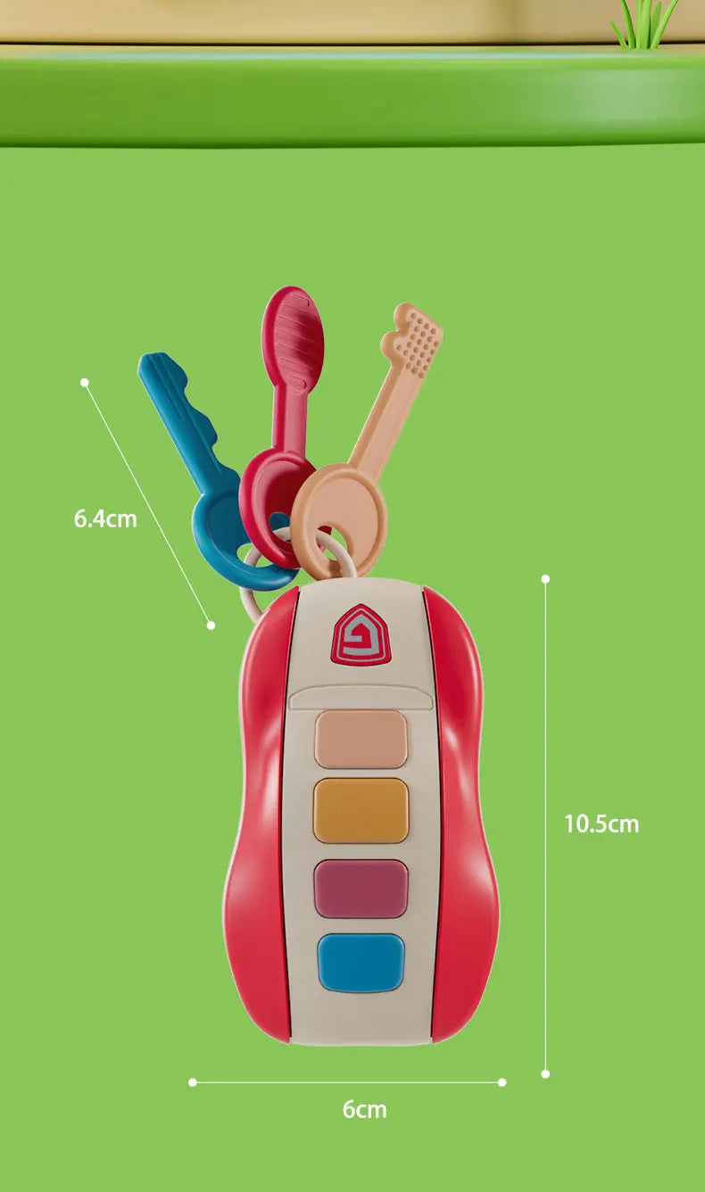 Baby Toy Musical Car Key Pretend Play Baby Vocal Music Toys Smart Remote Car Educational Toys for Children Gift for Newborn