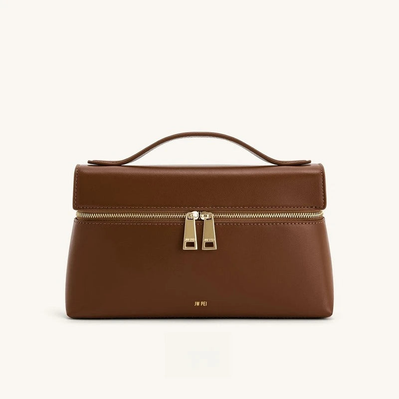 JW PEI Lunchbox Bag, Box Bag, Shoulder Bag, Crossbody Bag, Women's Handbag, Genuine Leather Bag, Storage, Mini