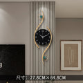Bedroom Classic Wall Clock Office Chic Black Electronic Gold Wall Clock Modern Art Reloj Cocina Pared Home Decorating Items