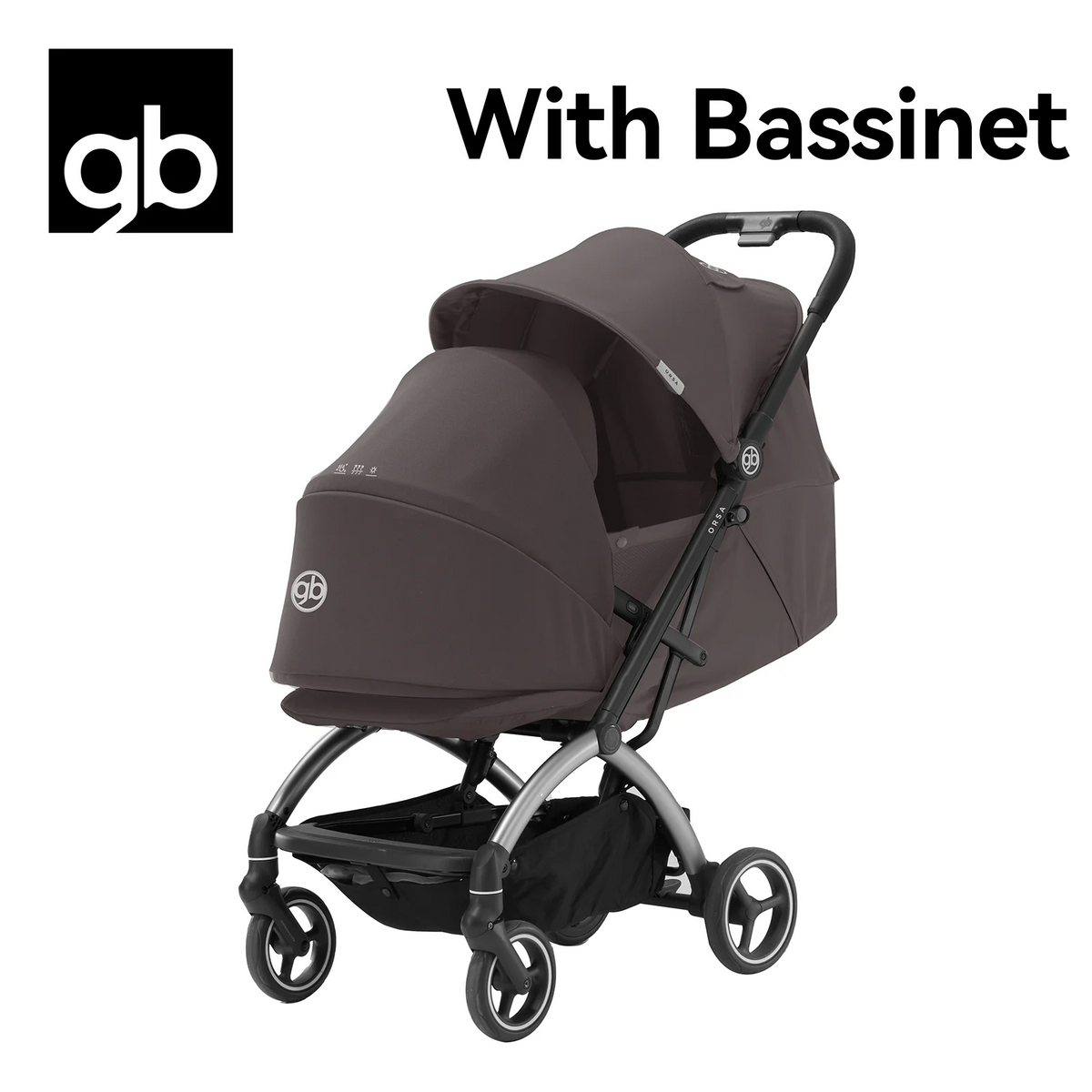 gb ORSA Stroller, Lightweight, One-Hand Folding, Reclining Seating, All-Terrain Shock Absorbers, Linked Braking System