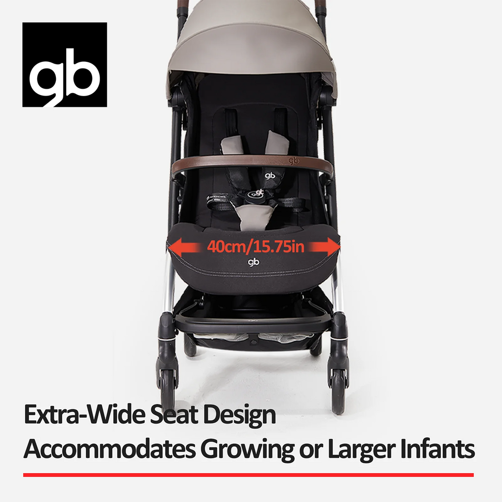 gb ORSA Stroller, Lightweight, One-Hand Folding, Reclining Seating, All-Terrain Shock Absorbers, Linked Braking System