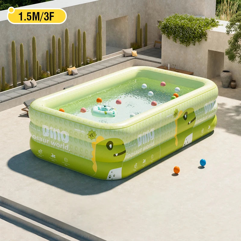 BIG Inflatable Swimming Pool baby Pools 2.6M 1.8M 1.5M Removable Above Ground  Children Large Family Party Pools Outdoor games