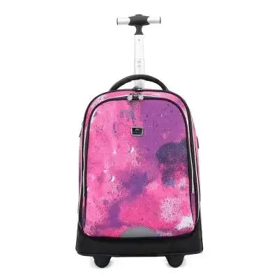Trolley backpacks bags for teenagers School Wheeled backpack for girls USB Charging Port backpack On wheels luggage Rolling Bags