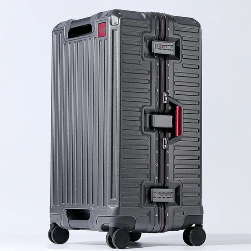 20/24/26/28/30inch Large Capacity Suitcase Aluminum Alloy Frame with Spinner Wheels Travel Trolley Case TSA Lock Rolling Luggage