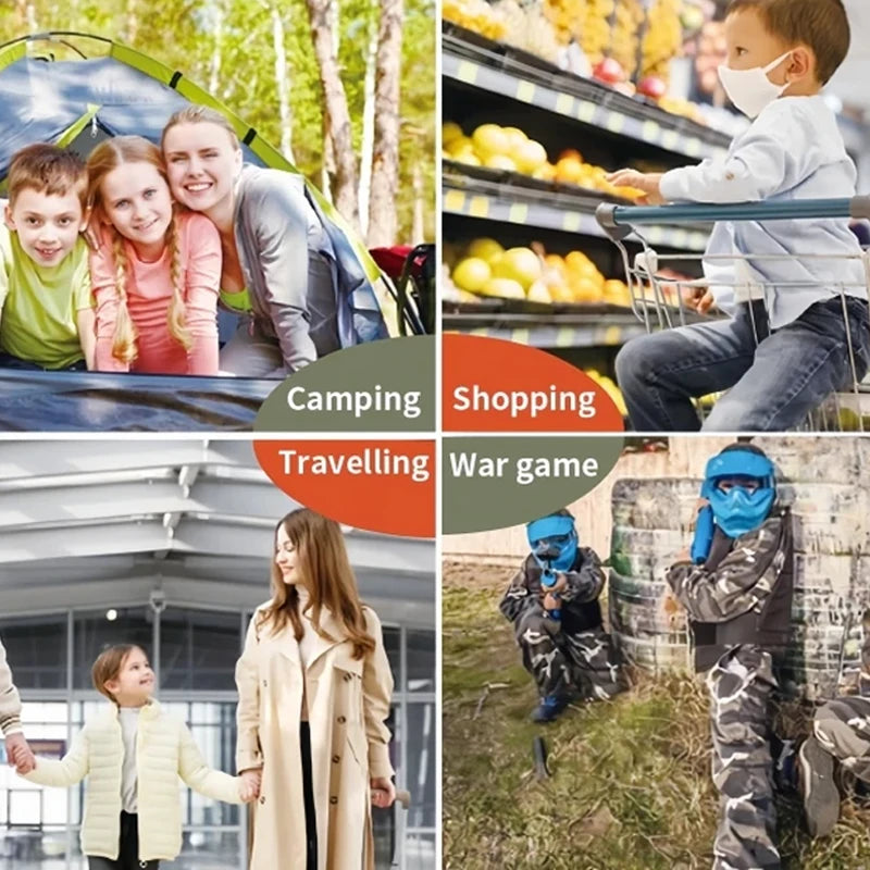 Kids 2PCS Rechargeable Walkie Talkies Two-Way Radios with Flashlight Compass for  Boys Girl Camping & Hiking Adventures