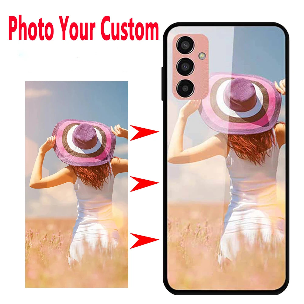 Customized DIY Glass Case For Redmi 15 4G 5G Hard Tempered Back Cases for Xiaomi Redmi15 Personal Designed Phone Cover Funda