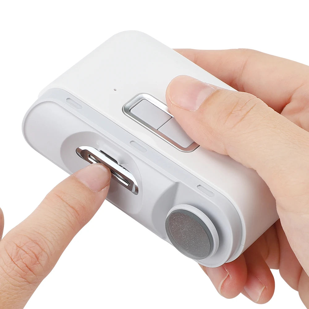 Nail Clipper Electric Manicure Nail Trimmer With Light for Adult Baby Finger Toe Scissors Pedicure Thick Nails Cutter Sharpener