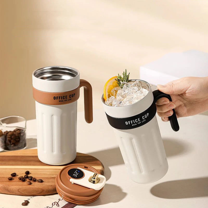 Xiaomi 650ml Smart Coffee Thermos Mugs Stainless Steel 316 Vacuum Flasks Temperature Display Portable Coffee Cups with Handgrip