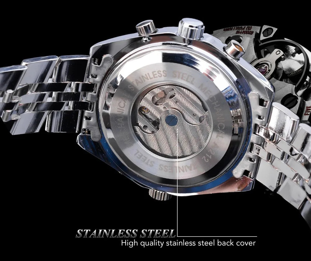 High-End Men's Watches Are a Stylish and Practical Mechanical Timepiece, Made of Stainless Steel, Featuring a Hollow Design and a Large Dial. Its Attractive Appearance Makes It Suitable for Everyday Gifts, and It Does Not Req