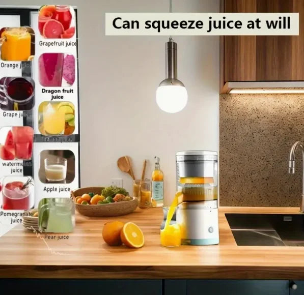 Multi-functional portable electric orange juice machine with juice-frying cup for household residue juice separation juicer.