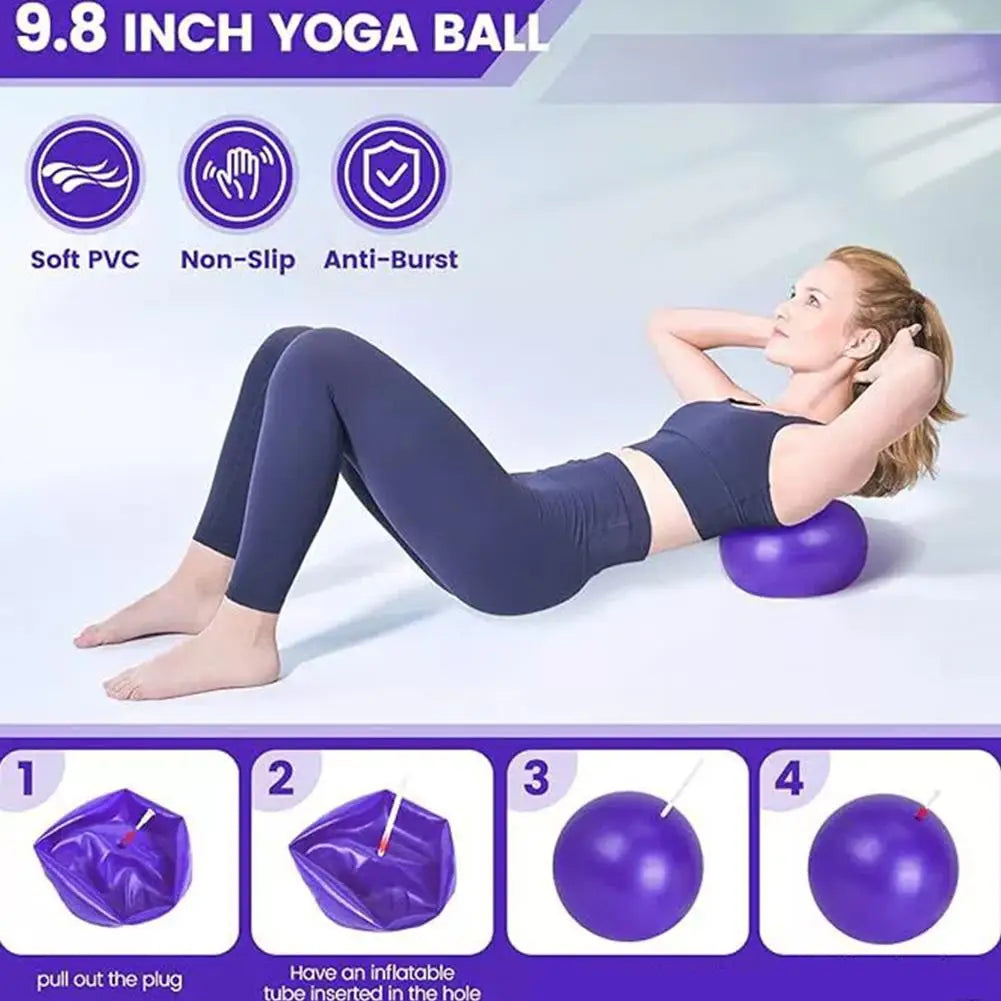 Pilates Yoga Equipment Set Pilates exercise Ball,yoga Bands, Resistance Band,Pilates Socks,elastic Band,stretcher,gym Bag