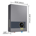 SucceBuy Tankless Electric Water Heater 27/36kW Instant Hot Water Heater Under Sink On Demand for Bathroom Child Security Lock