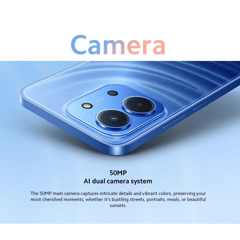 2026 Xiaomi Redmi 15C Smartphone Global Version MediaTek Helio G81-Ultra 120Hz 6.9" Dot Drop display 33W charging