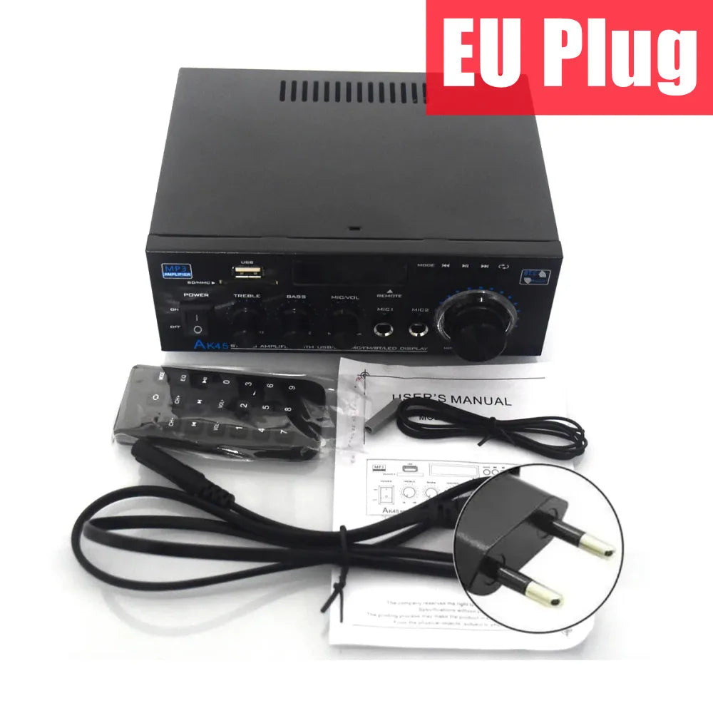 Woopker AK35/AK45/AK45 Pro/AK55 Digital Amplifier Bluetooth Sound Amplifier 2 Channel HIFi FM USB Audio Amp For Home Car Karaoke