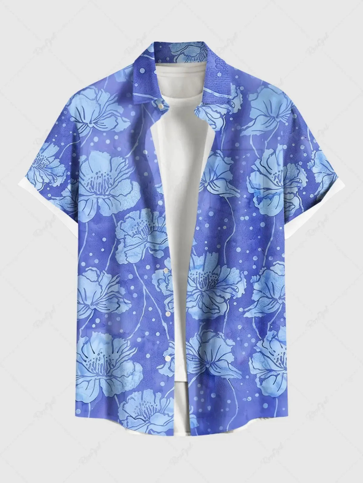 Summer Tiki Men'S Hawaiian Shirt 3D Printed Short Sleeved Button Down Lapel Shirt Oversized Tops Casual Aloha Shirts Man