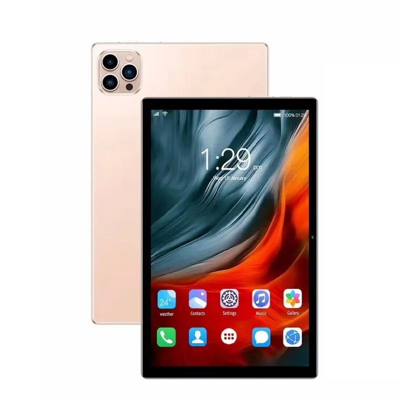 Type-C 10.1 INCH Android 8.1 Tablet PC Supports 2G\3G\4G Calls 4GB+32GB MT6750 Quad-Core CPU 1280 x 800 IPS 4000mAh