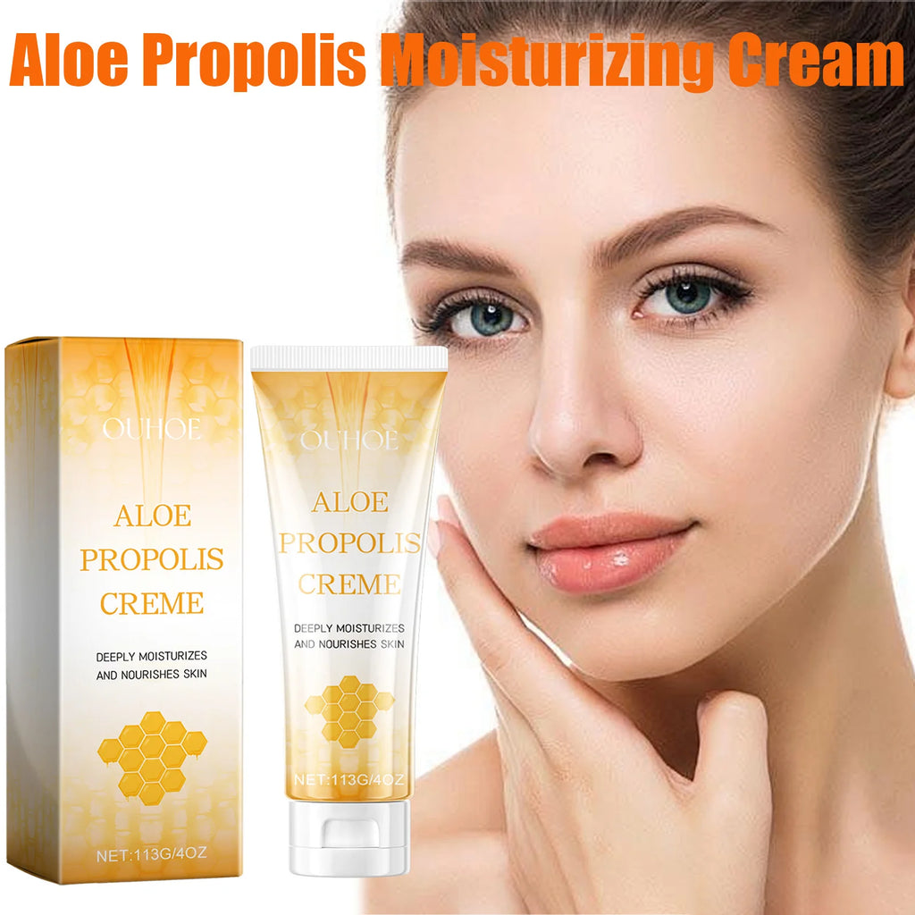 Aloe Propolis Moisturizing Cream Soothing Repairs Nourishing Wrinkles Remover Rejuvenating Brightening Face & Body Cream