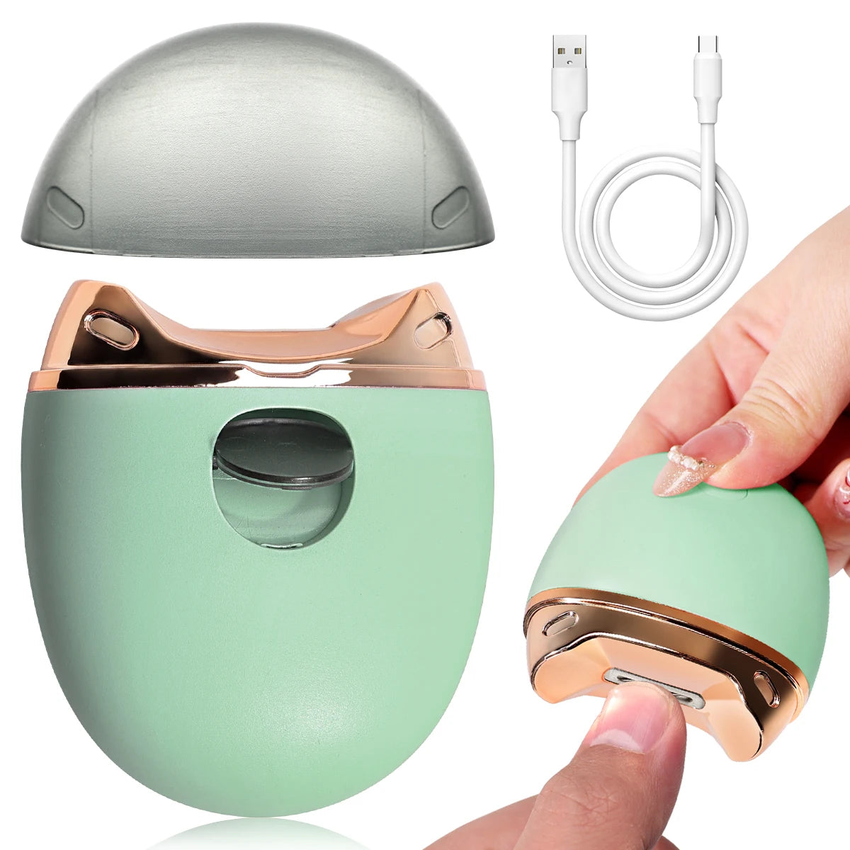 Automatic Nail Scissors Rechargeable Nail Polishing Grinder Automatic Nail Clipper for Baby Nail Trimming Tools