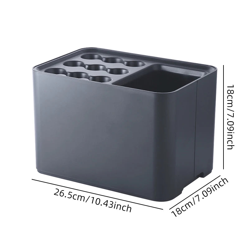 Umbrella rack with drip tray, suitable for space saving storage in the corner of the entrance passage, can hold 10/15 umbrellas