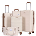 Luggage sets 5 Pieces,Hardshell Suitcase set with Double Spinner Wheel,Travel Case with TSA Lock and Weekend Duffle Bag