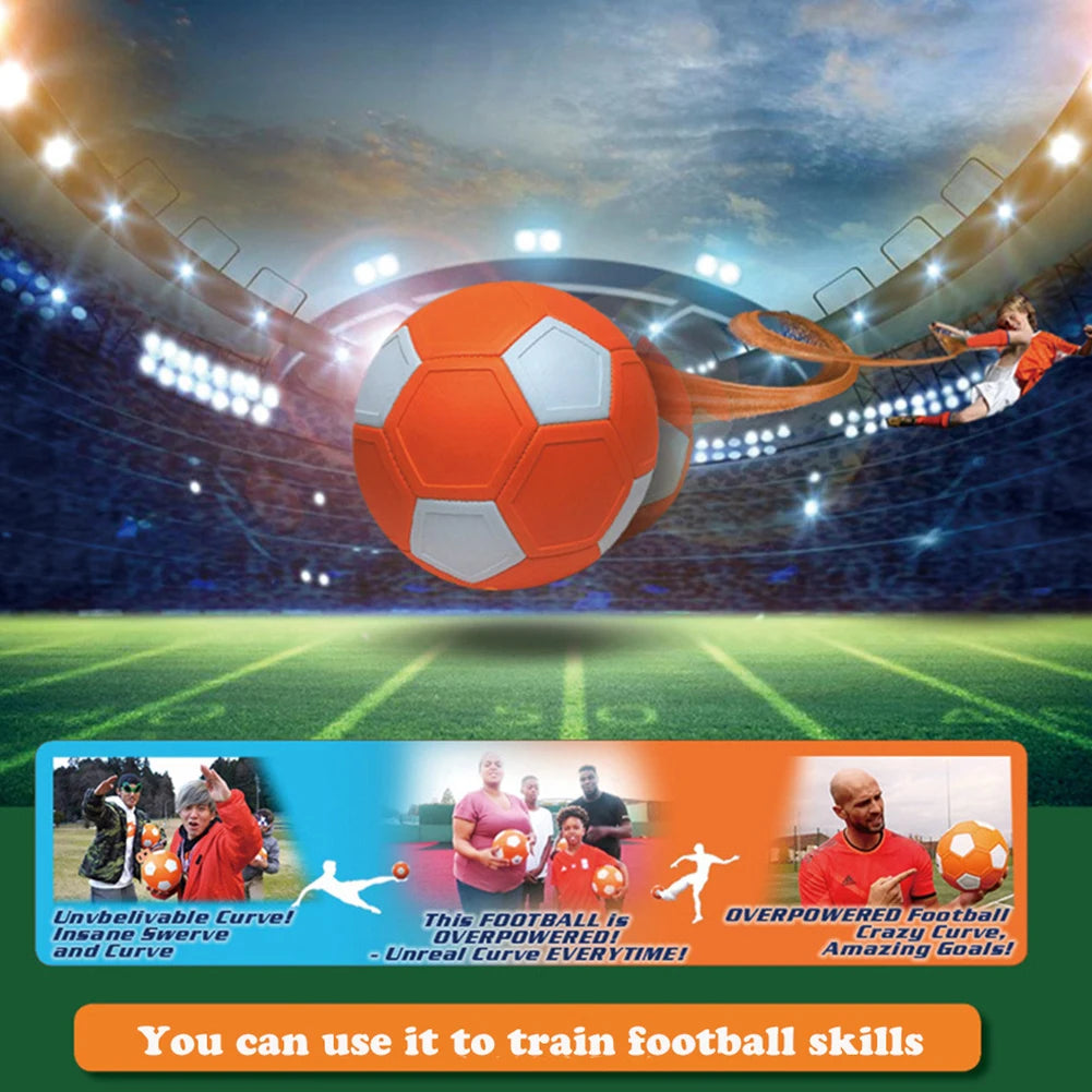 Sport Curve Swerve Soccer Ball Football Toy KickerBall Great Gift for Boys and Girls Perfect for Outdoor & Indoor Match Game