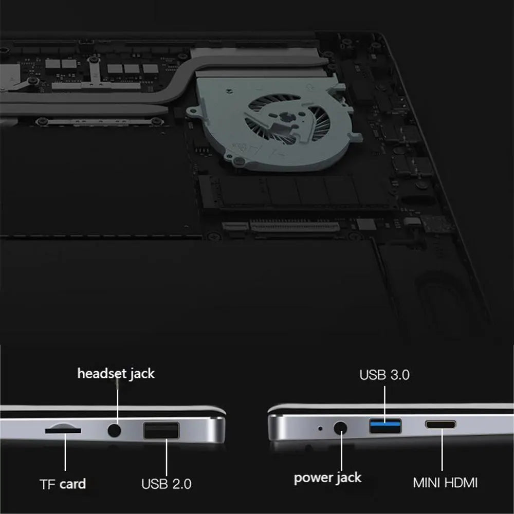 14 Inch portable laptop Intel J4025 RAM 12GB SSD 512GB 1920*1080 Display Game Office Study notebook computer Windows 11 PC