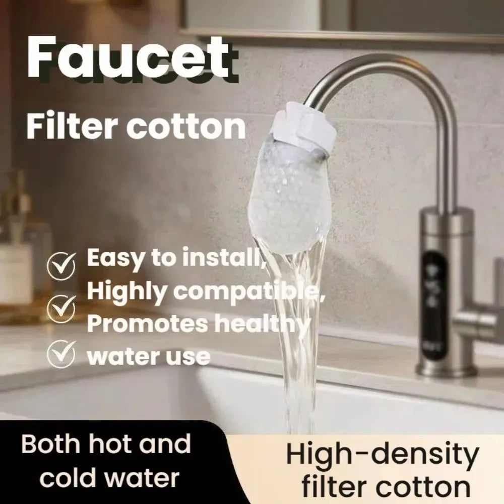 20/50Pcs Anti-splash Faucet Filter Cotton High-density Non-woven Disposable Tap Water Filter Bag Removes Impurities