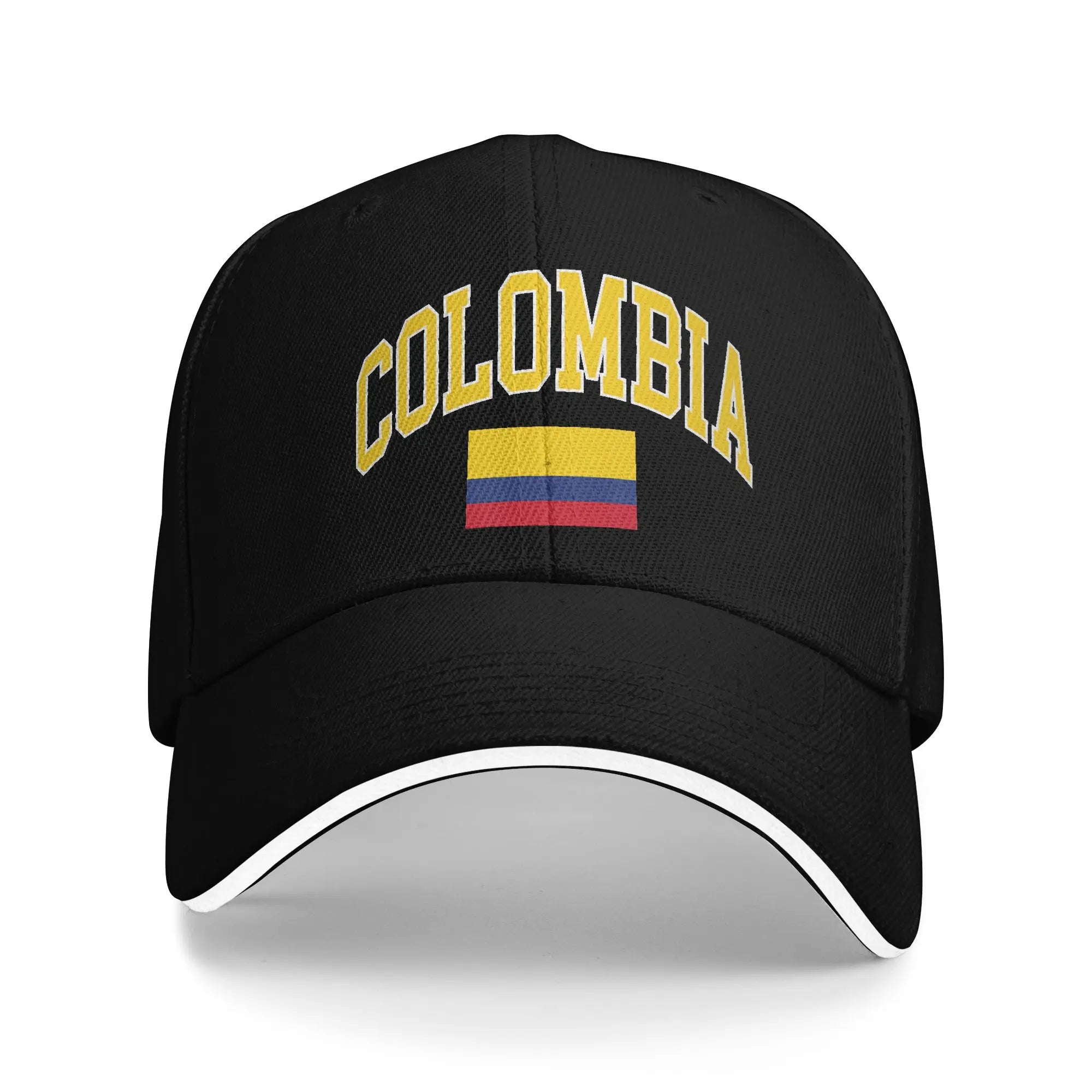 Summer Casual Baseball Cap Colombia Flag Map Print Outdoor Gym Trucker Hat For Female Male Wholesale  Classic Snapback Cap