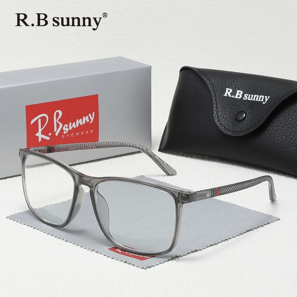 RBsunny Trendy Classical Reading Glasses Men Women Optical Lenses +1.0~+3.5 Presbyopic Hyperopia Rectangle Ultralight Glasses