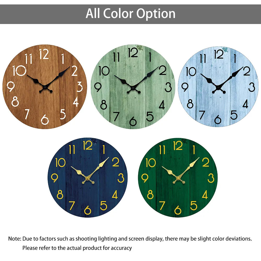 Modern Wooden Wall Clock Minimalist Decor for Living Room Bedroom Non Ticking Clock Stylish Gift for Home Decor Enthusiasts