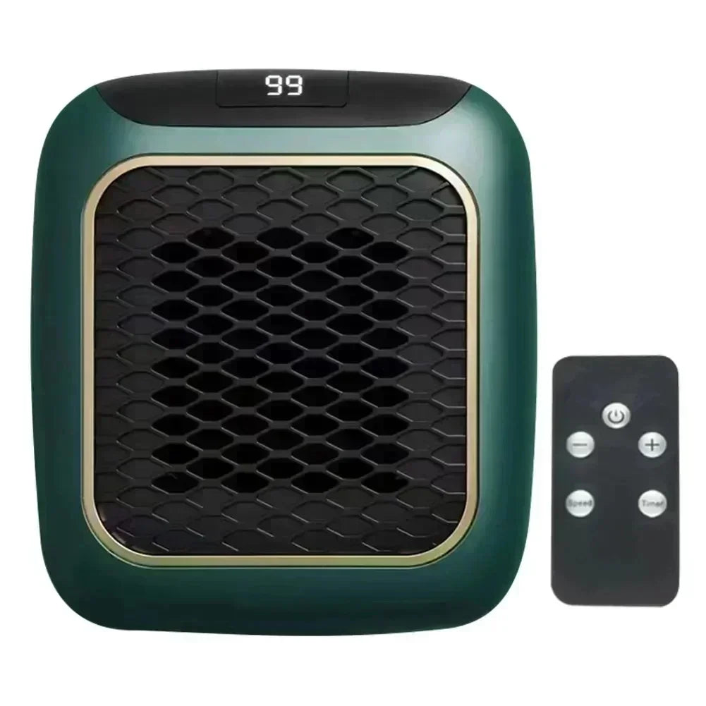 800W Mini Heater, PTC Ceramic Fast Heating Bathroom Heater with Remote Control, Wall Mounted Electric Heater for Indoor Use