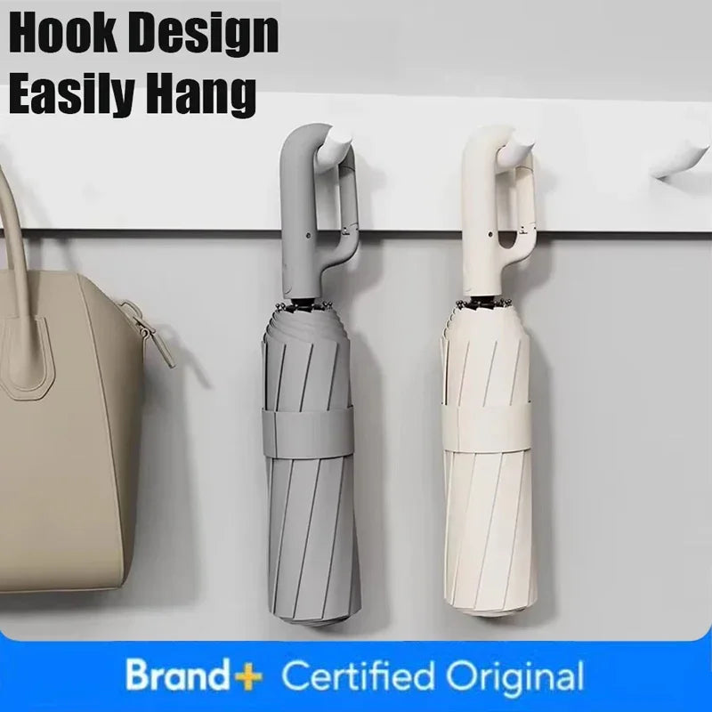 2025 New Automatic Umbrella, Enlarged Umbrella Surface Diameter 125CM Windproof And Rainproofs Carabiners Design Easy To Places.