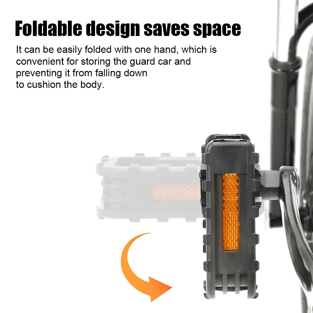 Bicycle Platform Pedals Non-slip Bicycle Pedal Footboard with Reflector Riding Accessories for Folding Bike Electric Vehicle