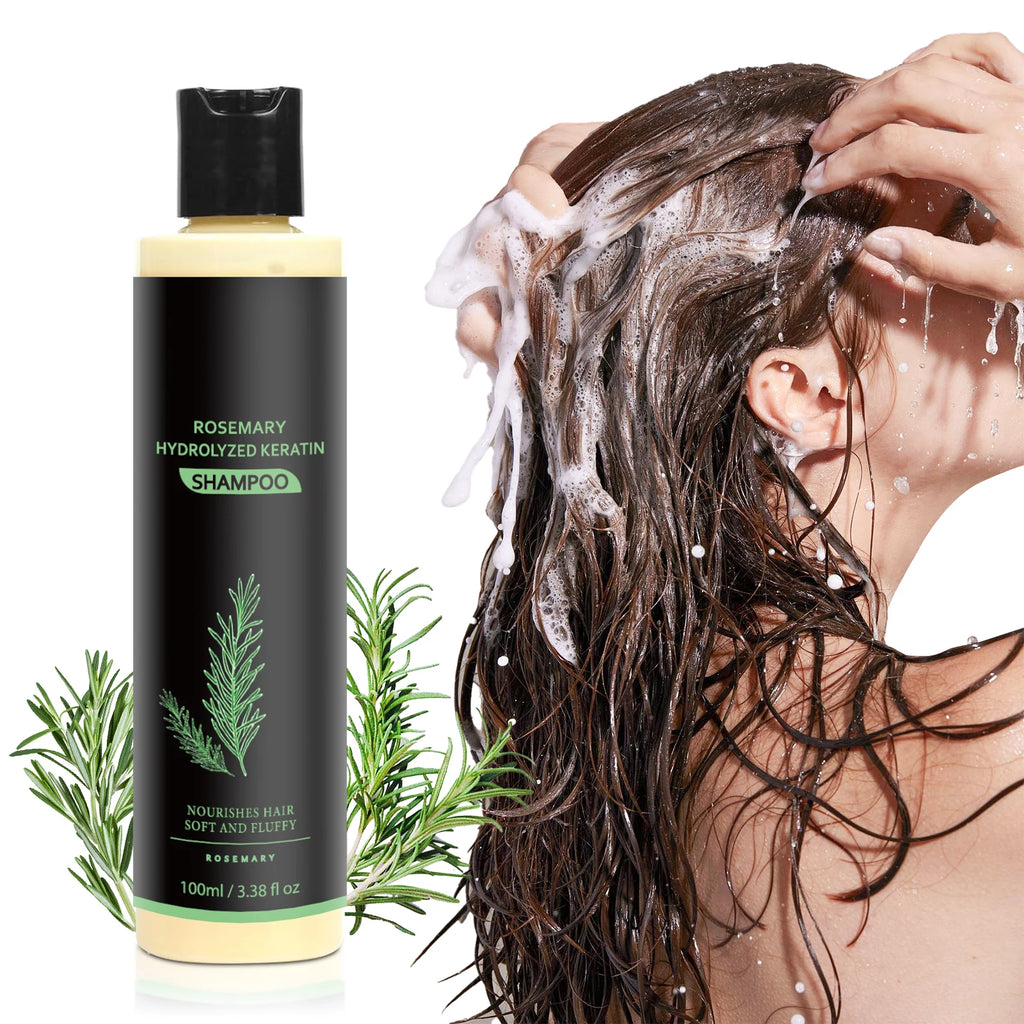 Rosemary Hair Growth & Anti-Baldness Shampoo - Deeply Nourishes, Repairs Split Ends, Soothes Scalp & Fights Dandruff.