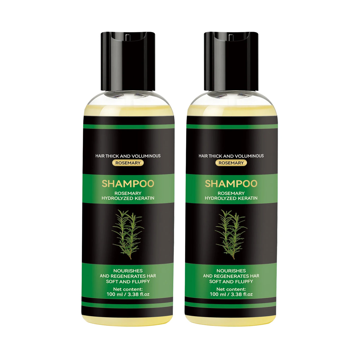 Rosemary Hair Growth & Anti-Baldness Shampoo - Deeply Nourishes, Repairs Split Ends, Soothes Scalp & Fights Dandruff.