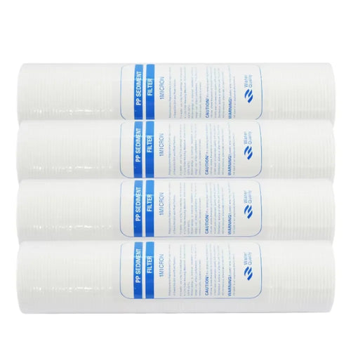 Water Purifier 10 Inch 4pcs 1-Micron Sediment Water Filter Cartridge PP Cotton Filter Water Filter System
