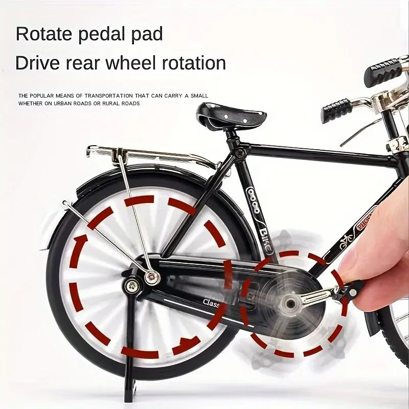 Simulation retro 28 metal die-cast bicycle model creative DIY home decoration 1:10 decoration adult fun toy decoration crafts