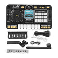 DJ Controller for Kids DJ Disc Player Electronic Keyboard BT DJ Mixer Table with Adjustable Microphone Dynamic Lighting Effects