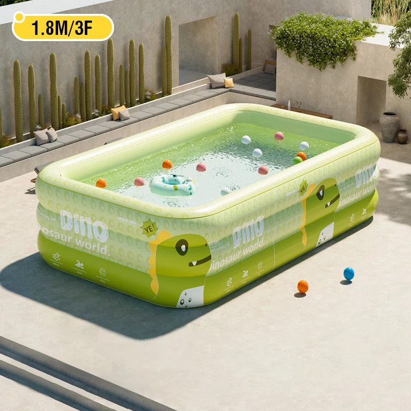 BIG Inflatable Swimming Pool baby Pools 2.6M 1.8M 1.5M Removable Above Ground  Children Large Family Party Pools Outdoor games
